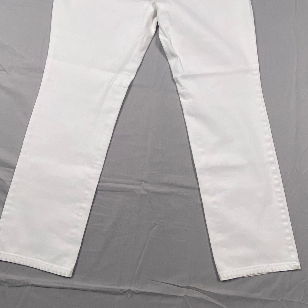 Chicos So Slimming Girlfriend Ankle Jeans Women 1 Short White Stretch Denim - Picture 3 of 16